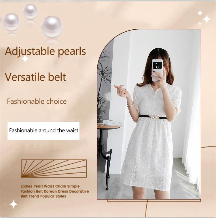Multifunctional Decorative Strap with Adjustable Pearl π