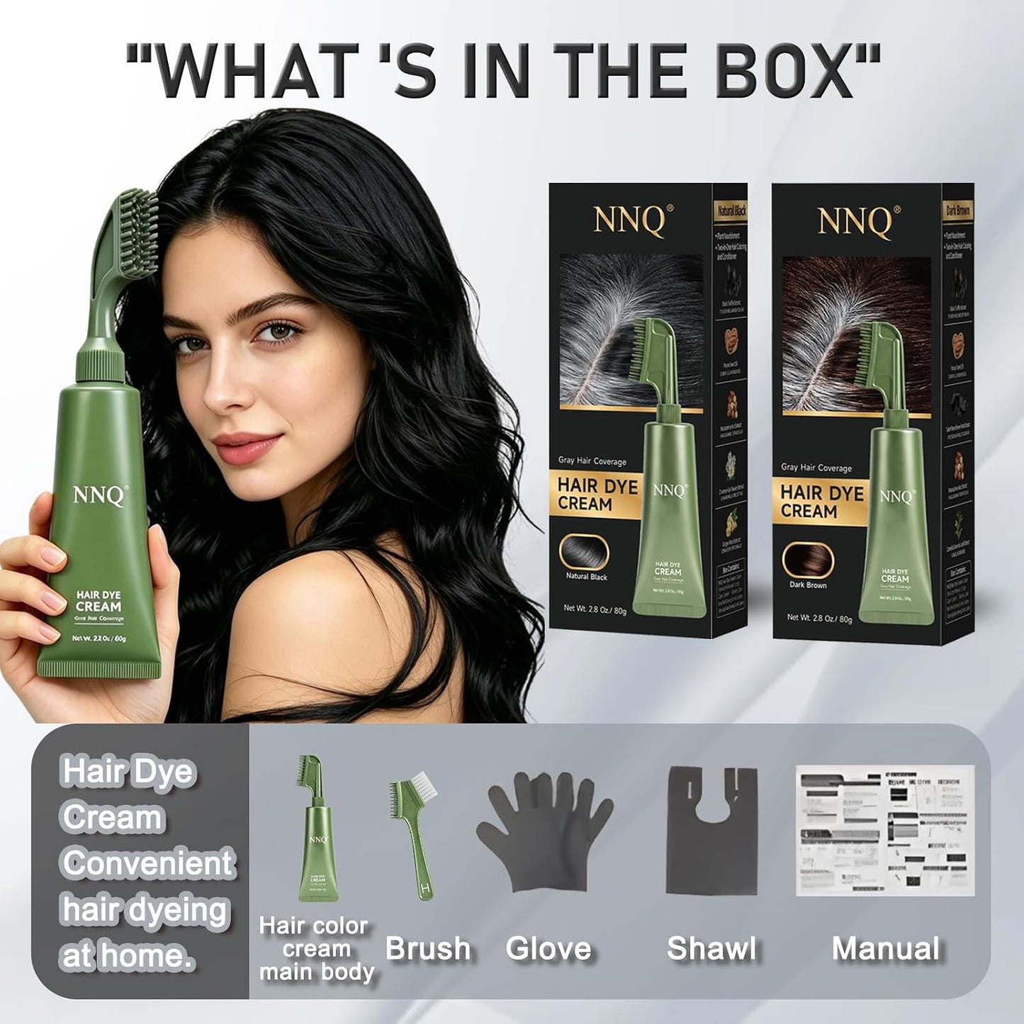 NNQ Hair Dye Cream Comb