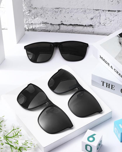 SunAura Polarized Clip-On Sunglasses