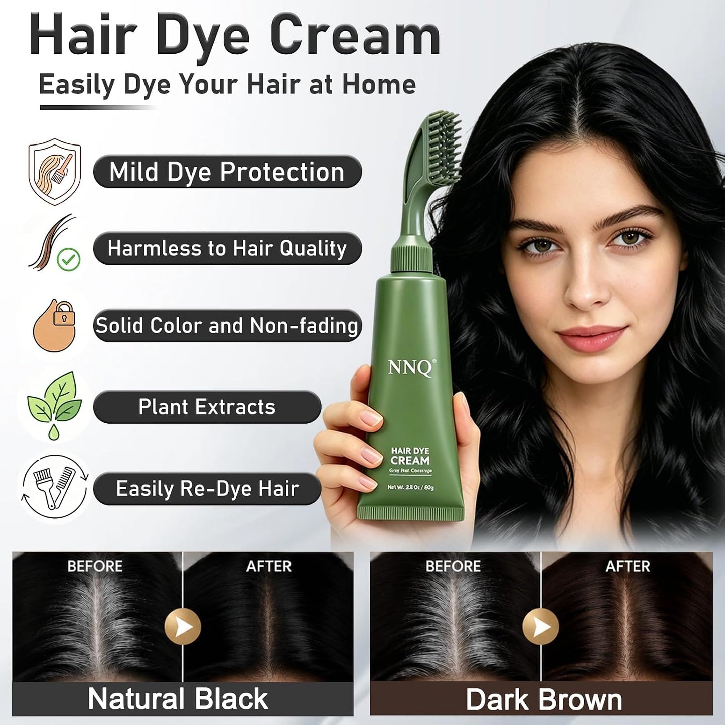 NNQ Hair Dye Cream Comb
