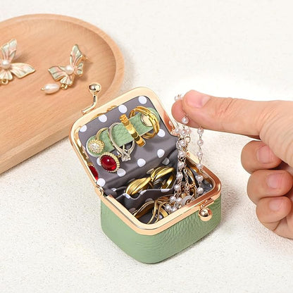Portable Vintage Inspired Genuine Leather Jewelry Case