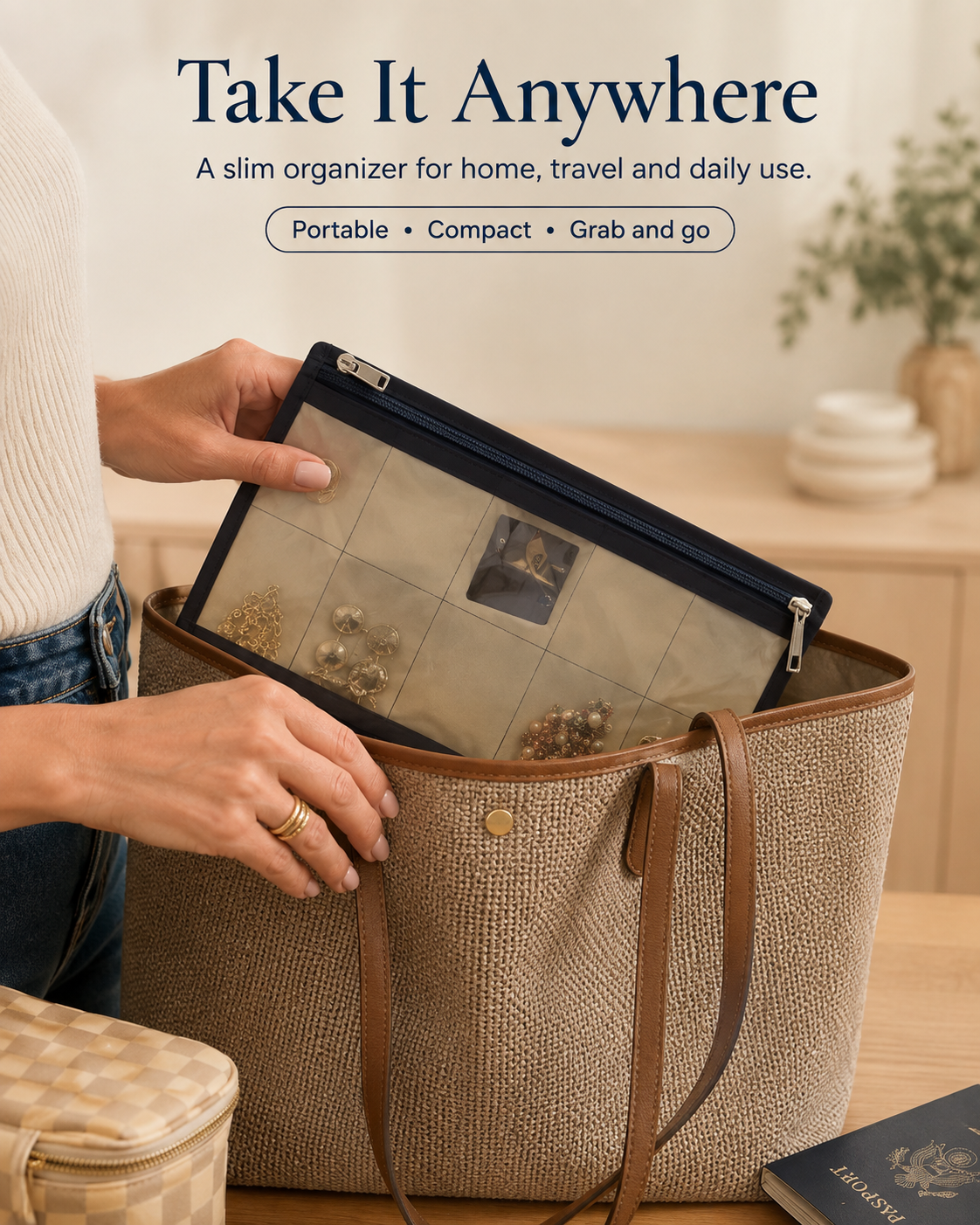 Travel jewelry Organizer Bag