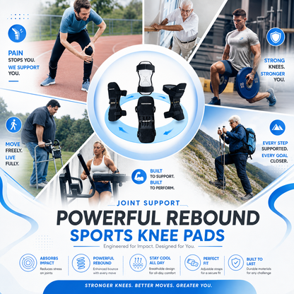 Joint Support Powerful Rebound Sports Knee Pads