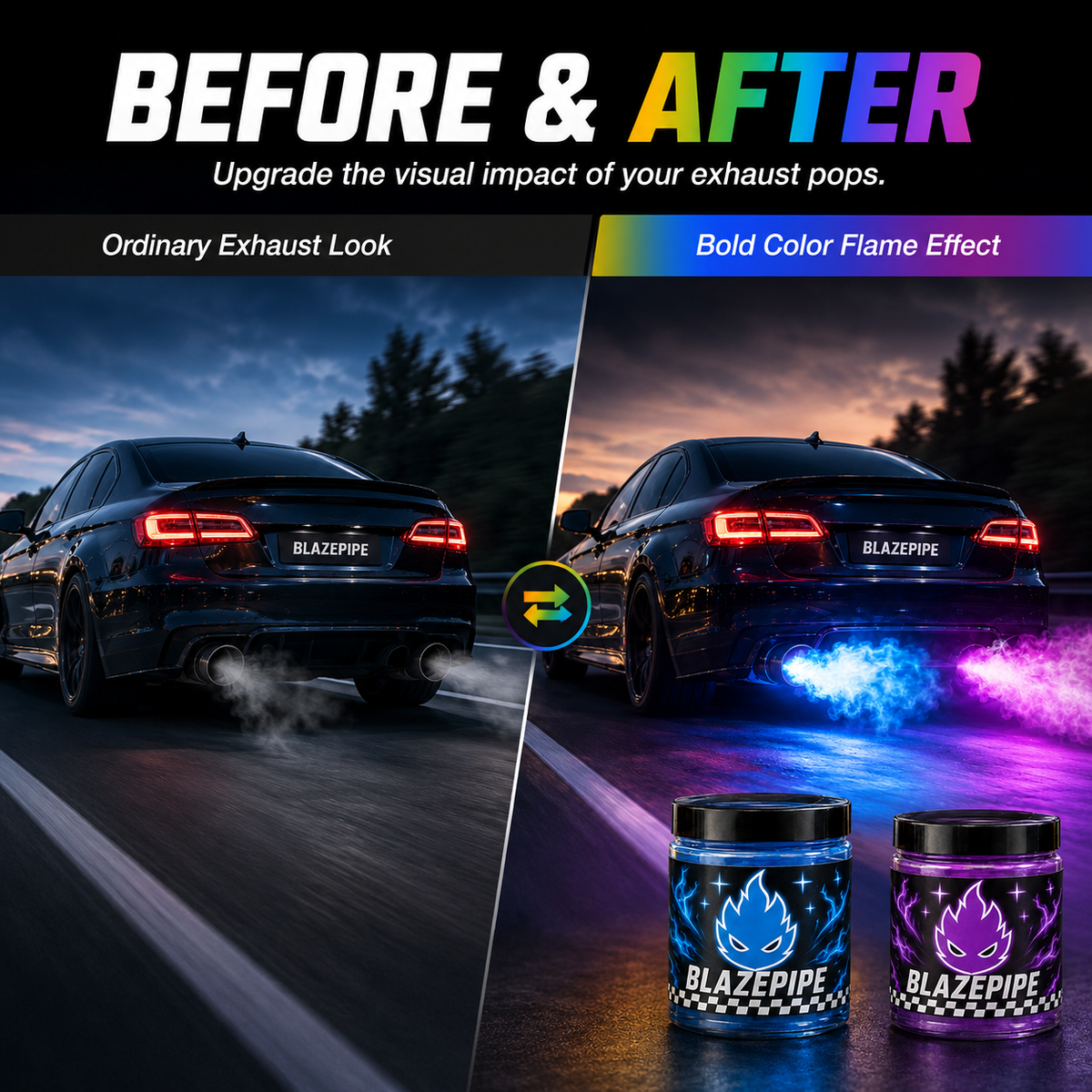 🌈 Colorful Exhaust Flame Paste
