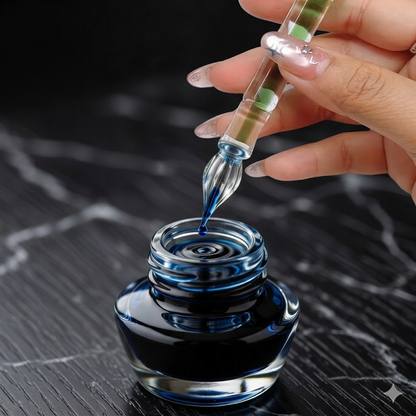 Imperial Bamboo Crystal Dip Pen