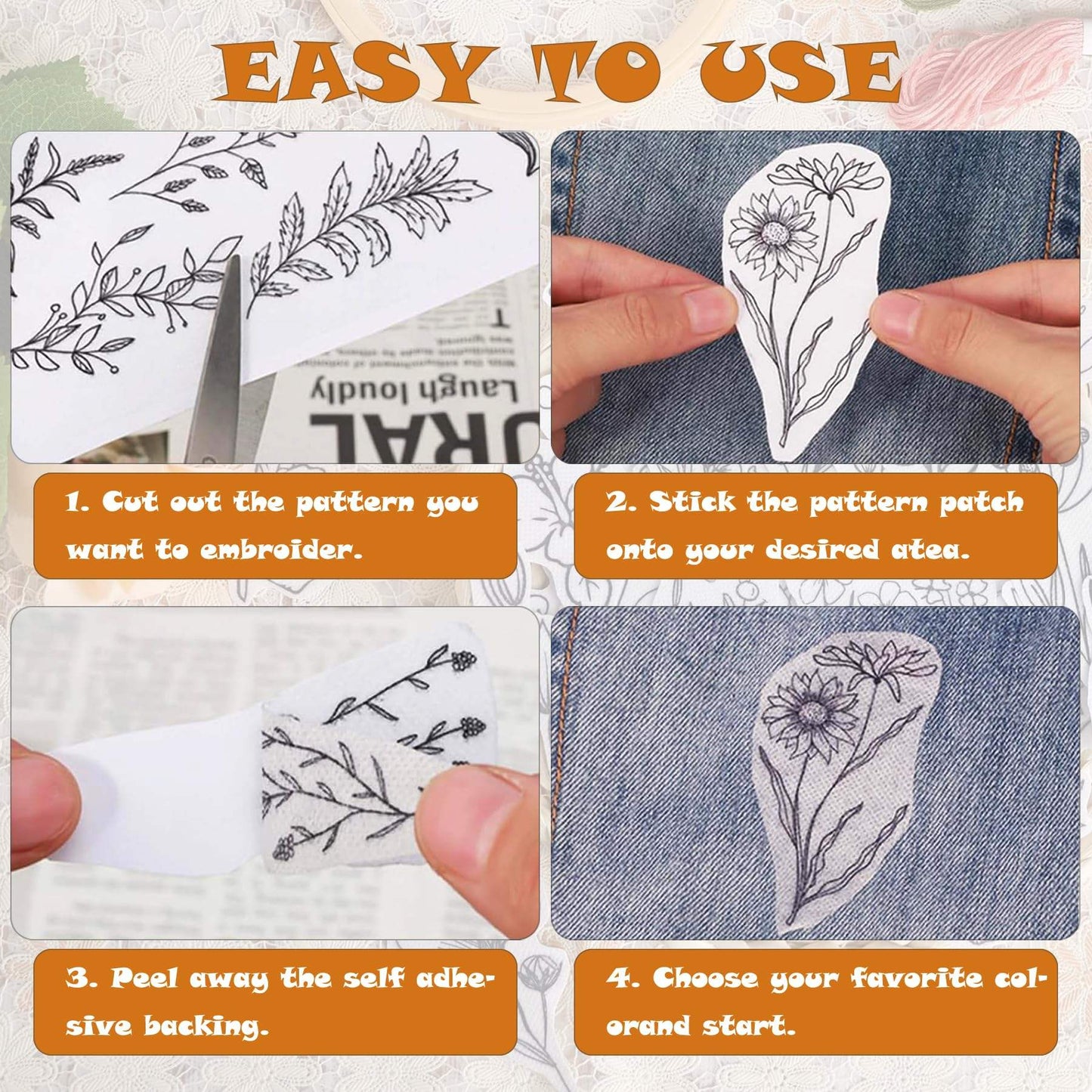 Stick & Stitch Embroidery Guide ( Water Soluble )