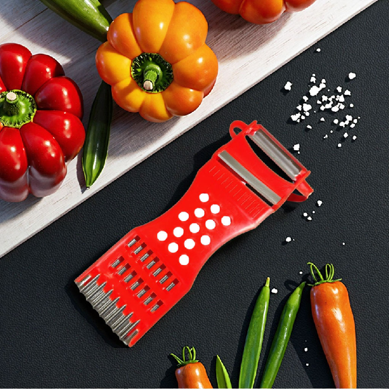 5 in 1 Multifunctional Vegetable Slicer Shredder Chopper Peeler Shredding Kitchen Knife