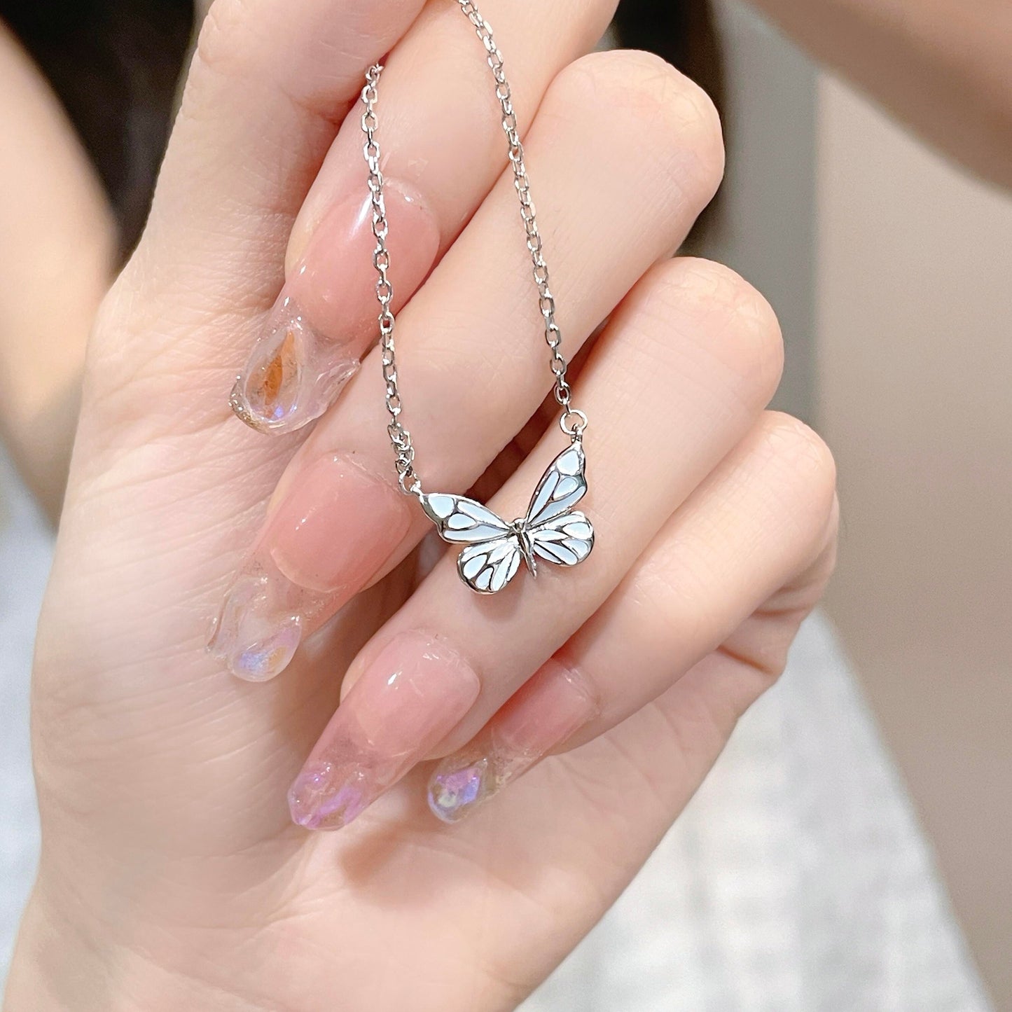 Imperial Butterfly Premium Glow Necklace