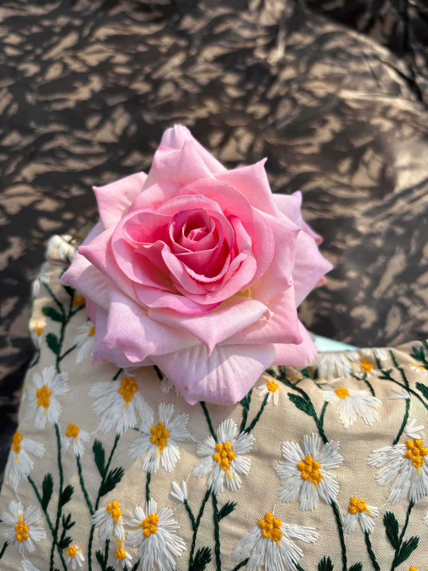 Pink Rose Hair Claw