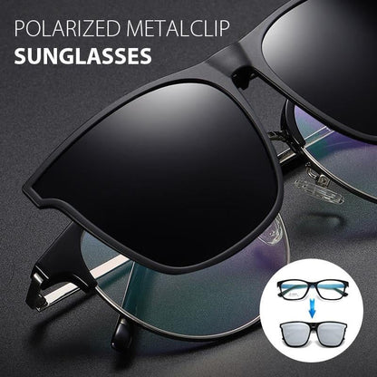 SunAura Polarized Clip-On Sunglasses