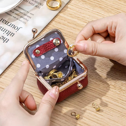Portable Vintage Inspired Genuine Leather Jewelry Case
